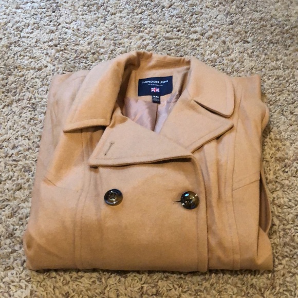 BRAND NEW WITH TAGS. Women's London Fog Double Breasted Wool Peacoat - Picture 11 of 14